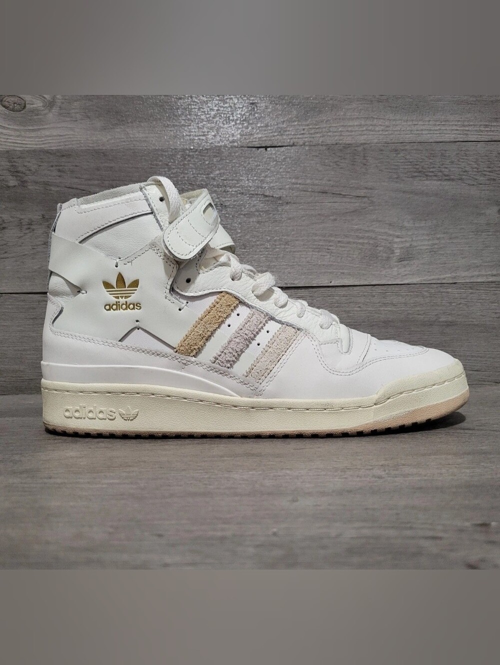 Adidas Forum 84 High White Beige Mens Size 11 Sneakers